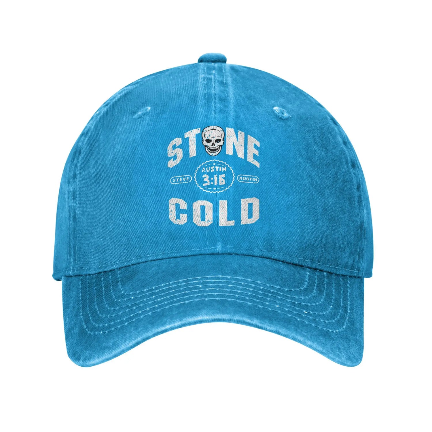 Vintage Stones 316 Steve Austin Cold Baseball Cap Unisex Distressed Cotton Headwear Wrestling Skull Outdoor Running Gift Hats