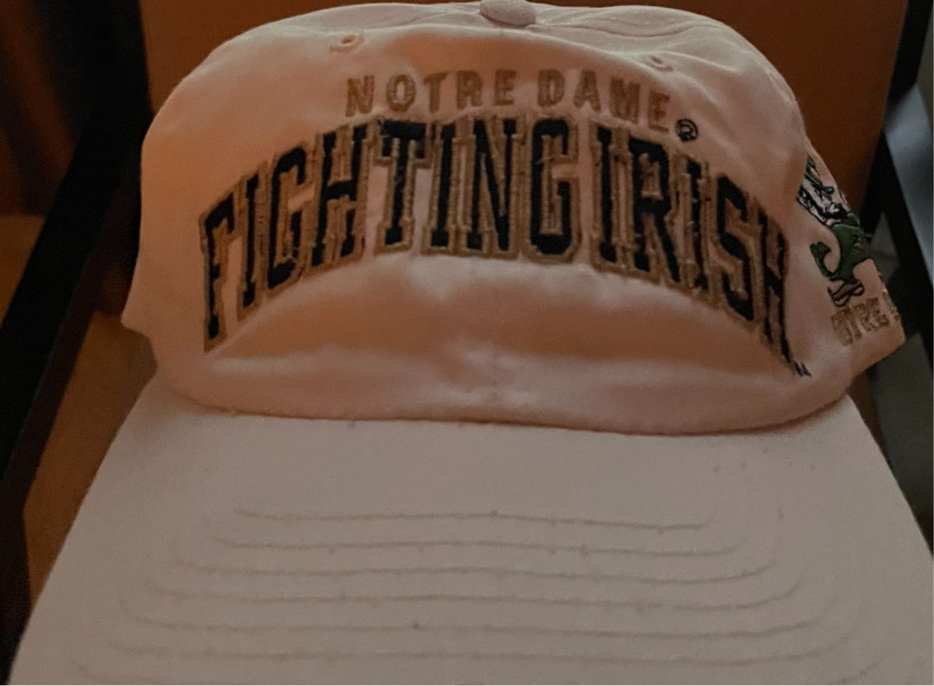 White Notre Dame Hat