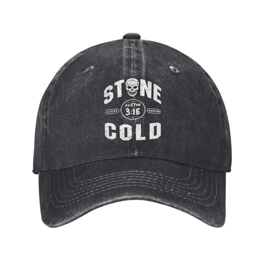 Vintage Stones 316 Steve Austin Cold Baseball Cap Unisex Distressed Cotton Headwear Wrestling Skull Outdoor Running Gift Hats