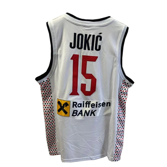 2024 Basketball jerseys SRBIJA 15 jokic Sewing embroidery Outdoor sportswear Hip hop culture blue white Sweat